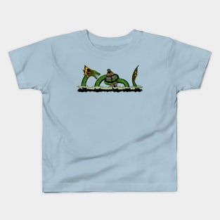 Jungun Catching a Quibbib Kids T-Shirt